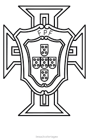 Logo Football Portugal Team Coloriage Foot Coloriage Joueur De Foot Coloriage