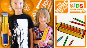 Home Depot Kids Workshop Build Pencil Box Family Vlog 9 2 2017 Youtube