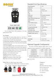 China Oem Odm Garbage Disposal Factory Model R360 1 2hp Garbage Disposal Disposable Garbage