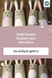Osterhasen Basteln Aus Klorollen Als Osternest Oder Tischkartchen Familie De In 2020 Osterhasen Basteln Klopapierrollen Basteln Ostern Osterhase