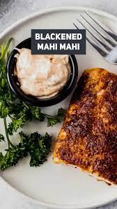 Oven Baked Blackened Mahi Mahi Video Recipe Video Mahi Mahi Recipes Baked Recipes Food