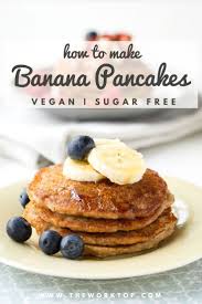 This Vegan Banana Pancake Recipe Is Healthy And Eggless It S A Delicious Breakfast That Is Great Vegan Banana Pancakes Banana Pancakes Banana Pancakes Recipe