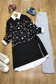 Siyah Tesettur Tunik 49 90 Eylul Tesettur