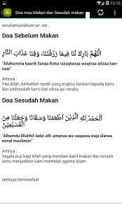 Selain itu, saya juga turut menyenaraikan doa selepas makan dan doa selepas minum, yang juga turut dipermudahkan dengan ejaan rumi. Doa Makan Fur Android Apk Herunterladen