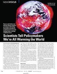 Scientists Tell Policymakers We're All Warming the World
