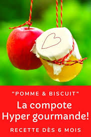 Compote Pomme Biscuit Des 6 Mois En 2020 Compote De Pomme Pomme Compote Maison