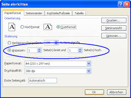 Standardmäßig wird die tabelle in hochformat gespeichert. Excel Inhalte Auf Eine Seite Zwingen Computerwissen De