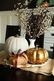 60 Amazing Pumpkin Centerpieces And Glorious Fall Decorating Ideas Fall Pumpkin Centerpieces Pumpkin Centerpieces Fall Centerpiece