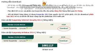 Download Kaspersky 2014 Tiếng Việt Bản Chinh Thức