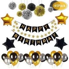 Une fois qu'on a choisi le thème, on suit tout simplement le guide ! Articles De Fete Joyeux Anniversaire Noir Paillettes String Accrocher Des Decorations Fete D Anniversaire Decoration Jumpownia Pl