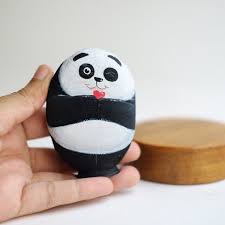 Panda Stone Painting Stone Art Paint By Acrylic Colour Etsy Stone Art Stone Painting Acrylic Colors