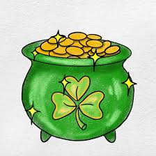How to Draw a Pot Of Gold - HelloArtsy