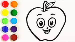 Los 10 consejos para colorear para principiantes ¿por qué los dibujos para colorear son tan populares? Como Dibujar Y Colorear Una Manzana Videos Para Ninos Learn Colors With Apple Funkeep Youtube