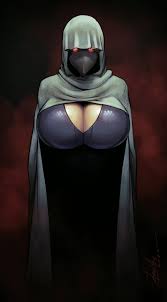 1girls 2020 alternate breast size alternate outfit big breasts  breasts cleavage cloak cowl devil hs female glowing eyes hood huge breasts  jill valentine jill valentine (julia voth) looking at