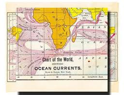 Printable World Map Showing The Oceans Currents Map Of The