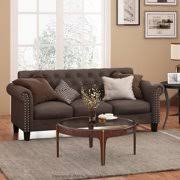 Modern deeply on tufted velvet tuxedo sofa in chocolate brown. Brown Velvet Sofas Walmart Com