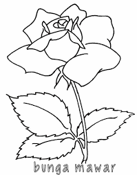 Cara mewarnai bunga mawar yang bagus pewarna h. Gambar Lukisan Bunga Mawar Hitam Putih Cikimm Com