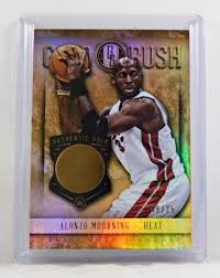 The other redemption from skybox combines six rookies, including shaq and alonzo mourning, on one card with the head of the class insert. Rare 14k Gold Alonzo Mourning Miami Heat 8 Gram Gold Disk Panini Gold Rush Basketball Card Mint Condition Property Room
