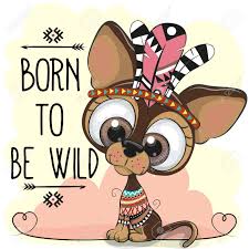Wear a mask, wash your hands, stay safe. Cute Cartoon Tribal Dog With Big Eyes On A White Background Royalty Free Cliparts Vectors And Stock Illustration Image 93019000