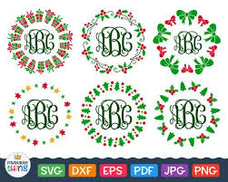 Download Christmas Wreath Svg Files Christmas Monogram Frame Svg Flower Circle Border Svg Clip Art Files For Cricut Christmas Wreath Svg Svg Flower Christmas Svg Files