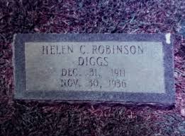 Helen Christine Robinson Diggs (1911-1936)
