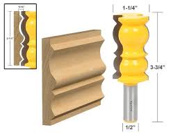 Cut a small piece of crown molding with a miter saw. Yonico 16148 Elaborate Large Crown Molding Router Bit Profile 1 2 Inch Shank Amazon Com Router Bits Woodworking Saws Table Saw