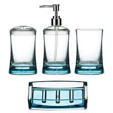 Read customer reviews of unique glass bathroom accessories ideas and compare prices of modern and contemporary bathroom fixtures. 4 Piece Turquoise Clear Acrylic Bathroom Accessories Set