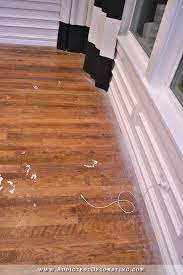 It's a common problem with hardwood flooring: Time To Address My Hardwood Floors Paint Overspray Paint Spills Scratches Etc Addicted 2 Decorating