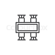 Dining Table And Chairs Top View Stock Vector Colourbox Garden walkway, outdoor relaxing parks furniture.