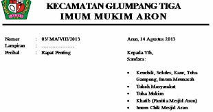 Surat undangan resmi pada berbagai kegiatan yang resmi sebagai manfaat dan referensi membuat surat undangan resmi yang profesional. Contoh Surat Undangan Tidak Resmi Singkat