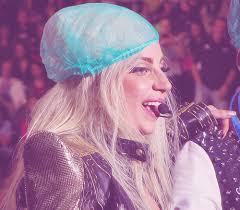 Blue hair does not naturally occur in human hair pigmentation, although the hair of some animals (such as dog coats) is described as blue. Lady Gaga In A Blue Hair Net Lady Gaga Lady Hair Nets