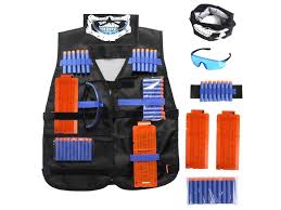 You can paint it, modify it or whatever. Kids Tactical Vest Kit For Nerf Guns N Strike Elite Series With Refill Darts Dart Pouch Reload Clips Tactical Mask Wrist Band And Protective Glasses For Boys Newegg Com