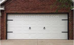 The garage door doesn't have any wings and thus opening and closing does not require any extra space. Agave Ironworks Wrought Iron Decorative Garage Door Kits Carriage Door Hardware Kits Decorative Hardware Cabinet Door Shutter Window Hardware Kitchen Bath Accessories