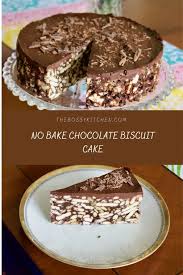 Leave extra cling film hanging over the sides. Best Chocolate Biscuit Cake No Bake The Bossy Kitchen