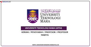 Analyst, engineer, maintenance manager and more on indeed.com. Jawatan Kosong Terkini Universiti Teknologi Mara Uitm Kerani Pensyarah Profesor Profesor Madya Kerja Kosong Kerajaan Swasta