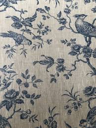 Https Www Ebay Co Uk Itm 100 Linen Botanica Bird John Lewis French Inspired Toile De Jouy Blue White 113765898934 Sspagenam Toile Floral Toile Blue And White