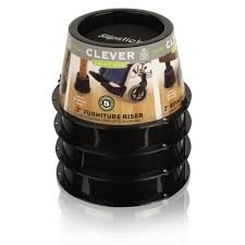 A practical solution to safely raise the height of your chair or bed, great for those who have difficulty rising. Slipstick Cb664c 2 50mm Bed Risers Black Bed Risers