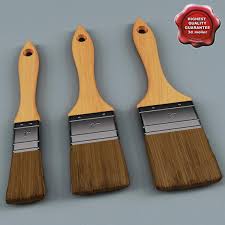 Paint Brushes Collection 3d Model Ad Brushes Paint Model Collection Model Paint Brush Paint Brushes