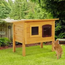 About 27% of these are pet cages, carriers & houses, 43% are pet beds & accessories, and 0% are interactive toys. Pawhut Wooden Cat House Pet Home Outdoor Waterproof Door Roof Shelter Garden Cat Trees Accessories Aosom Ie