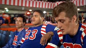 Roller Derby in the Movies. A shot from the movie “Petula” with George C.  Scott. That is Bob Dancel, Pete Boyd and Eddie Krebs.