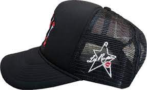 Laropa Lips Patch New York Yankees Black Trucker Hat Incorporated Style