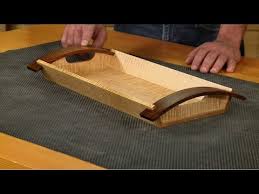 This shaker dining room tray is adapted from ejner handbergs book shop drawings for shaker furniture and woodenware, vol. Building A Curved Handle Serving Tray Youtube
