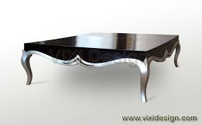 Contemporary Coffee Table Black Silver Painted Furniture Luxury Furniture Designer Indonesia Mesa Centro Sala Muebles Centros De Mesa