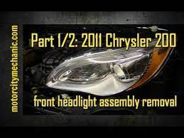 Chrysler wire information, wire information, wiring information, wiring information, color codes, technical wiring diagrams. Part 1 2 2011 Chrysler 200 Front Headlight Removal Youtube
