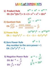 exponents poster worksheets teachers pay teachers