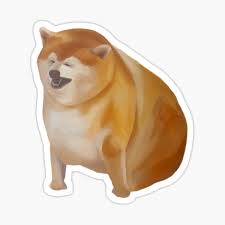 Fat_doggo's rocket league garage profile containing their stats, items, trophies, teams and more! Heck Fat Shibe Doge Sticker By Ulalalol Redbubble