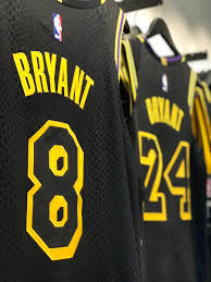 O'neal's design includes a tribute to the late lakers owner dr the sides of the jerseys are embellished with stars dawning the numbers of lakers legends. Lakers Team Shop On Twitter Last Chance To Get Your Kobe Bryant City Edition Jerseys Just A Few Sizes Left Available In Authentic And Swingman Hurry In Before They Re Gone Https T Co Ggixahvkwp