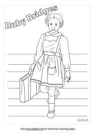 All students need to complete this booklet are copies of each page, crayons, and a stapler. Ruby Bridges Coloring Pages Free People Coloring Pages Kidadl