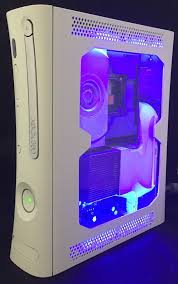 Custom Microsoft Xbox 360 Console With Window And Led Case Mods Hdmi Xbox 360 Console Xbox Led Case