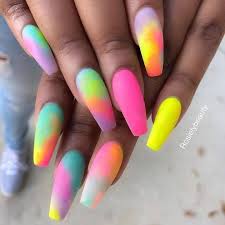 40 colorful coffin acrylic nails to choose from. Rainbow Pastel Acrylic Nails Nail And Manicure Trends